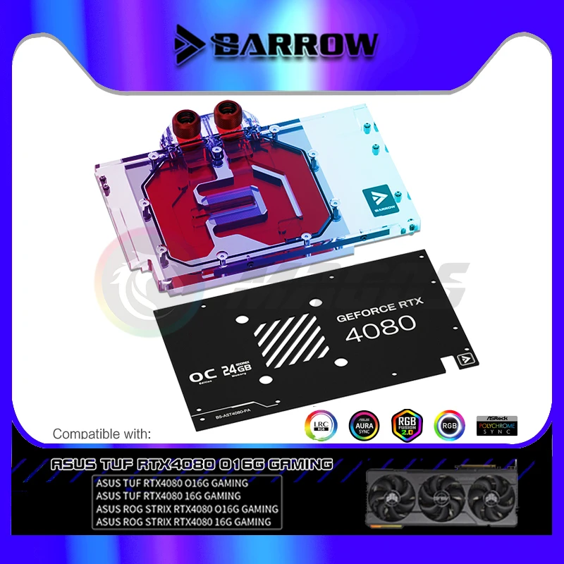 Barrow BS-AST4080-PA, bloque d - Rtx 4090 Water Block reseña y precio